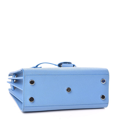 Saint Laurent Grained Calfskin Nano Sac De Jour Blue Clair 4 of 11
