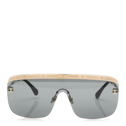 Chanel Metal Shield Sunglasses 71507 Gold 2 of 7