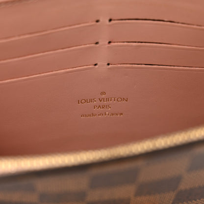 Louis Vuitton Damier Ebene Croisette Chain Wallet Magnolia 7 of 12