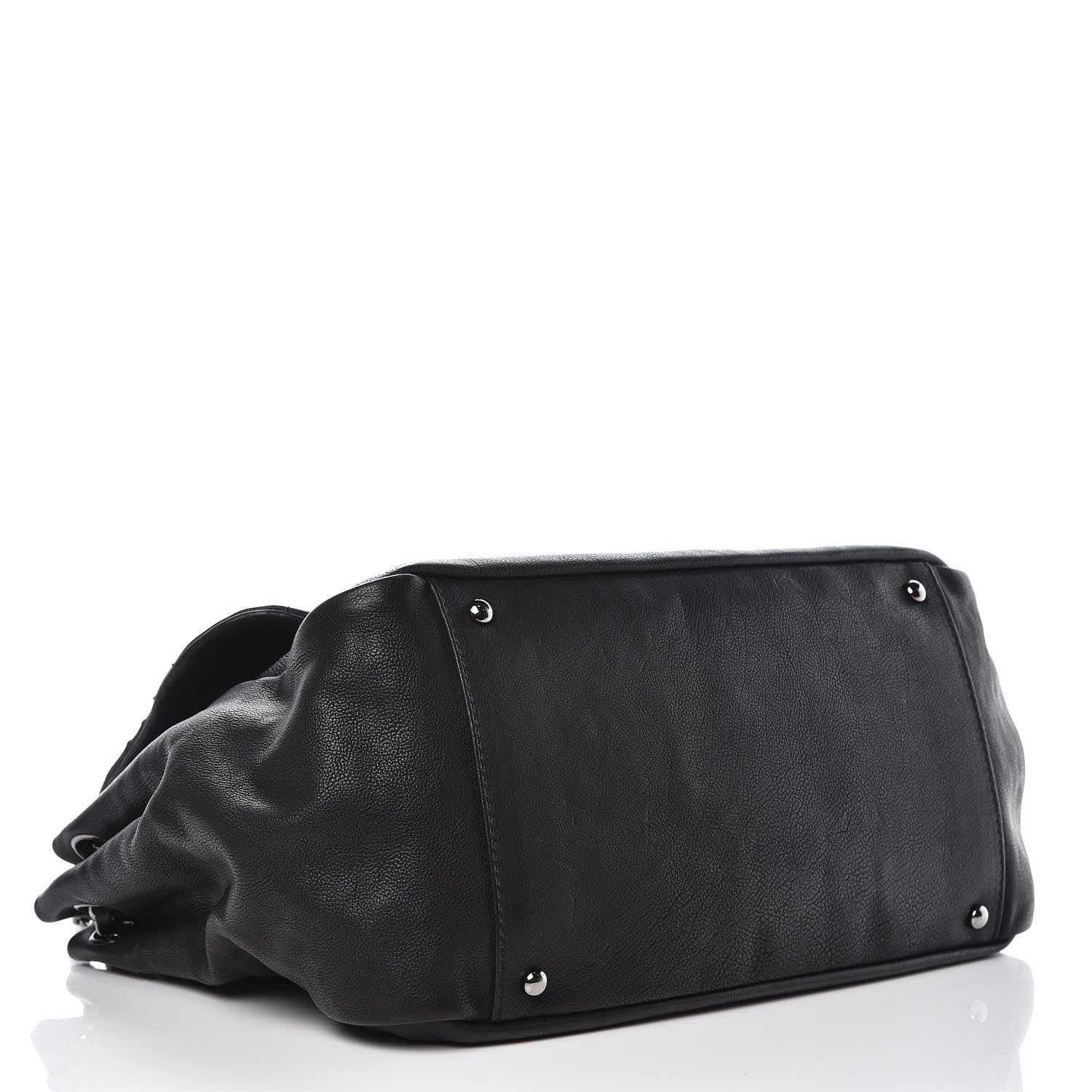 Chanel Calfskin Diamond Stitch Accordion Flap Black 4 of 8