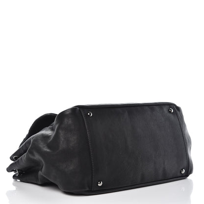 Chanel Calfskin Diamond Stitch Accordion Flap Black 4 of 8