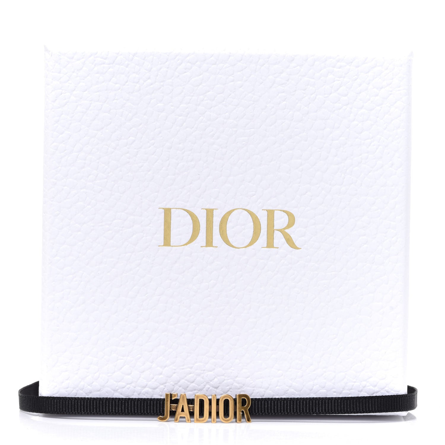 Christian Dior Grosgrain Ribbon J'Adior Logo Choker Necklace Black 5 of 5