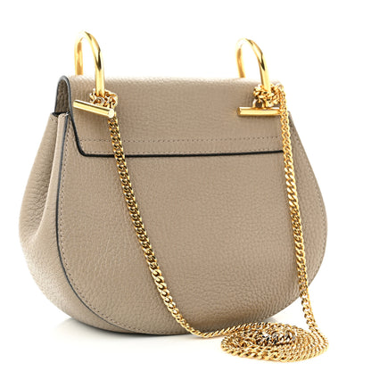 Chloe Grained Lambskin Mini Drew Shoulder Bag Motty Grey 3 of 10