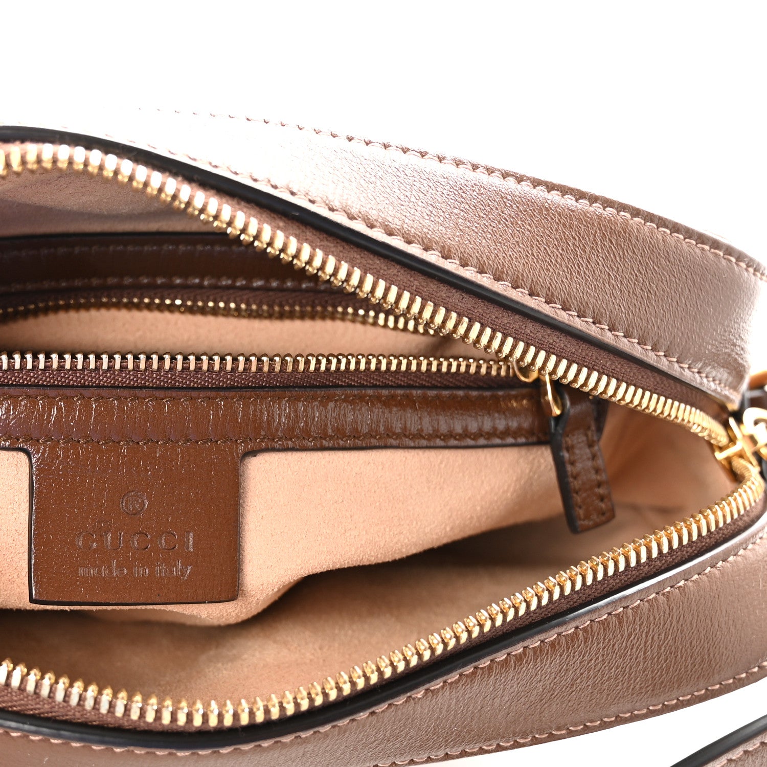 Gucci Azalea Calfskin Small Horsebit 1955 Shoulder Bag Brown Sugar 6 of 10