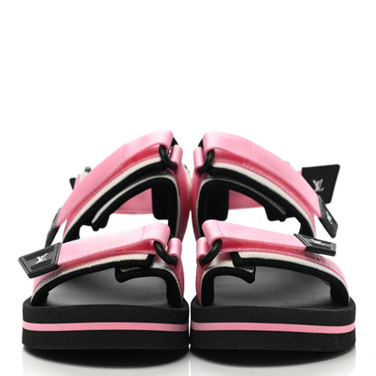 Louis Vuitton Monogram Flat Arcade Sandals 36.5 Pink 2 of 7