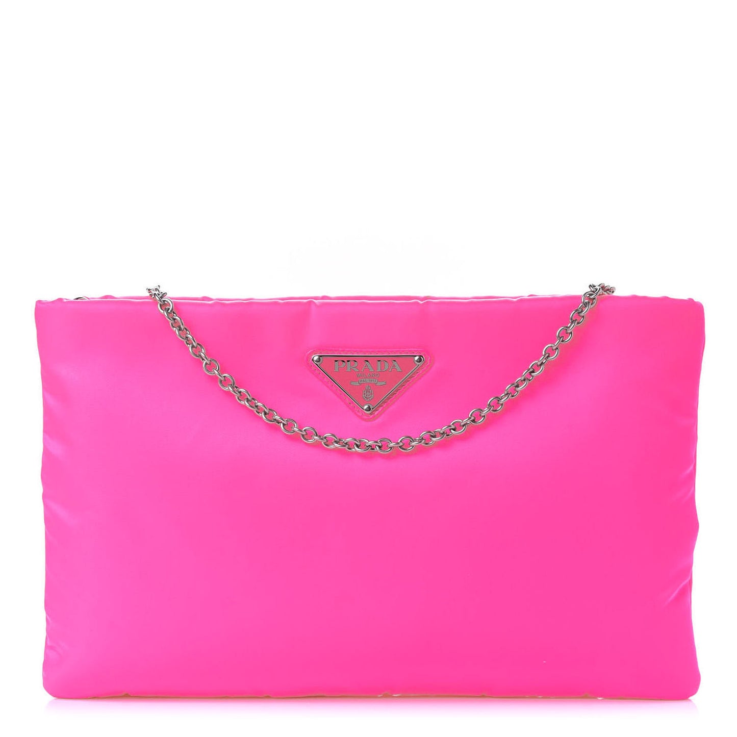 Tessuto Nylon Crossbody Fluorescent Pink