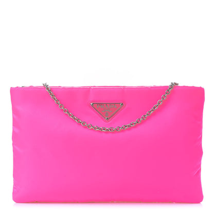 Prada Tessuto Nylon Crossbody Fluorescent Pink 1 of 4