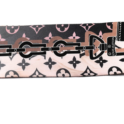 Louis Vuitton Silk Monogram Rising Confidential BB Bandeau Black Rose 7 of 8