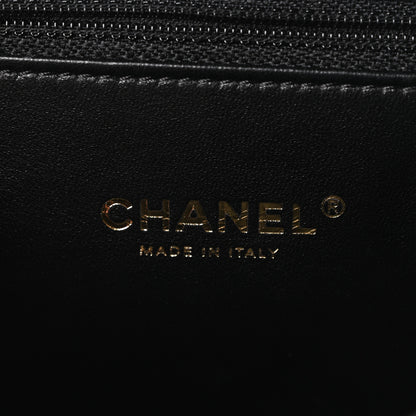 Chanel Calfskin Chevron Quilted Medal Flap Black 6 of 10