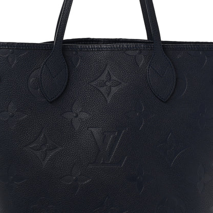 Louis Vuitton Empreinte Monogram Giant Neverfull MM Navy 8 of 10