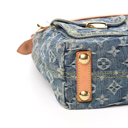 Louis Vuitton Monogram Denim Baggy PM Blue 9 of 11