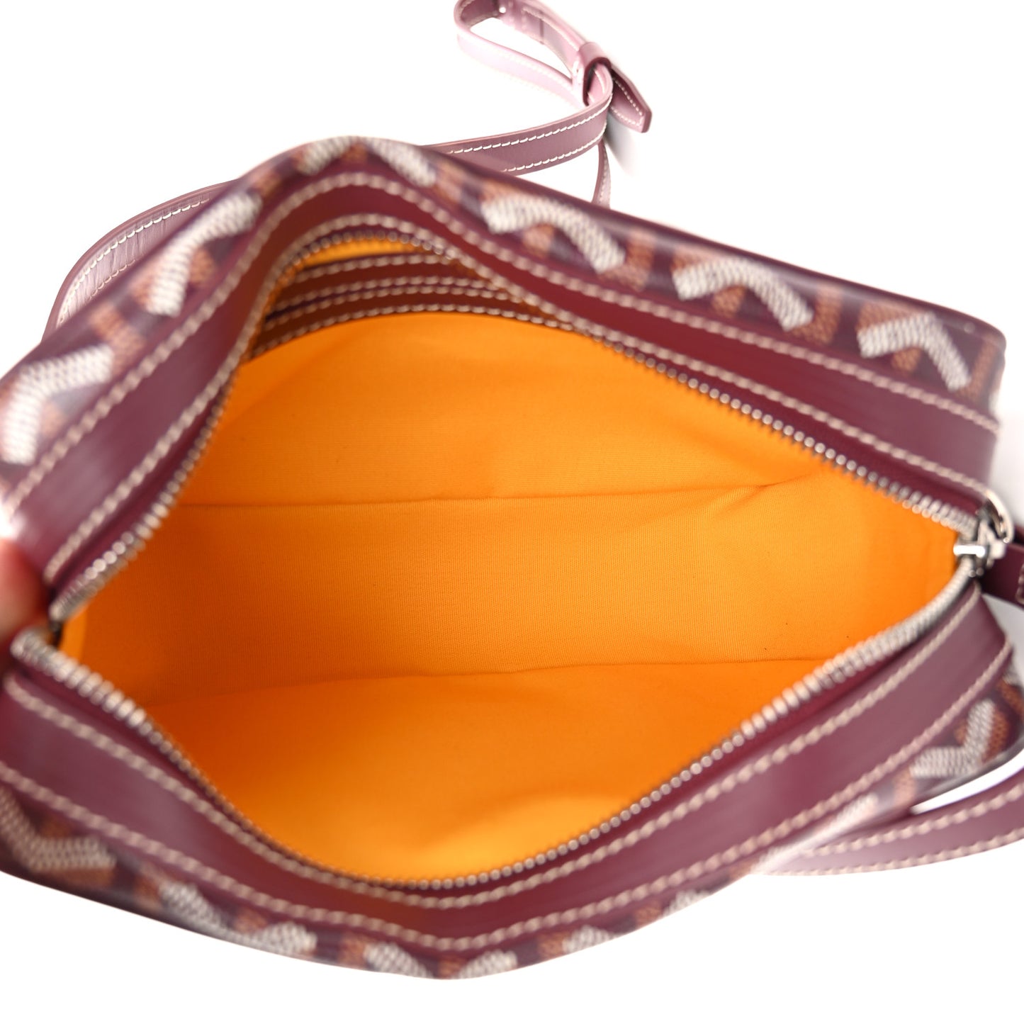 Goyardine Sac Cap Vert Burgundy