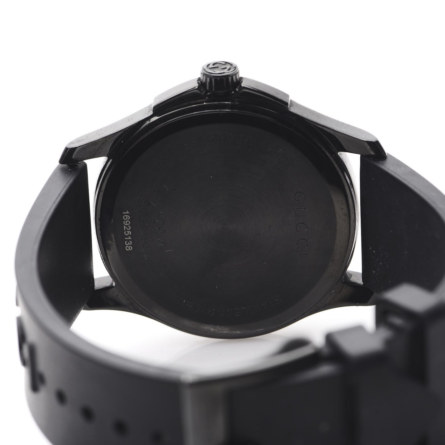 PVD Stainless Steel Rubber 38mm G-Timeless Angry Cat Quartz Watch Black