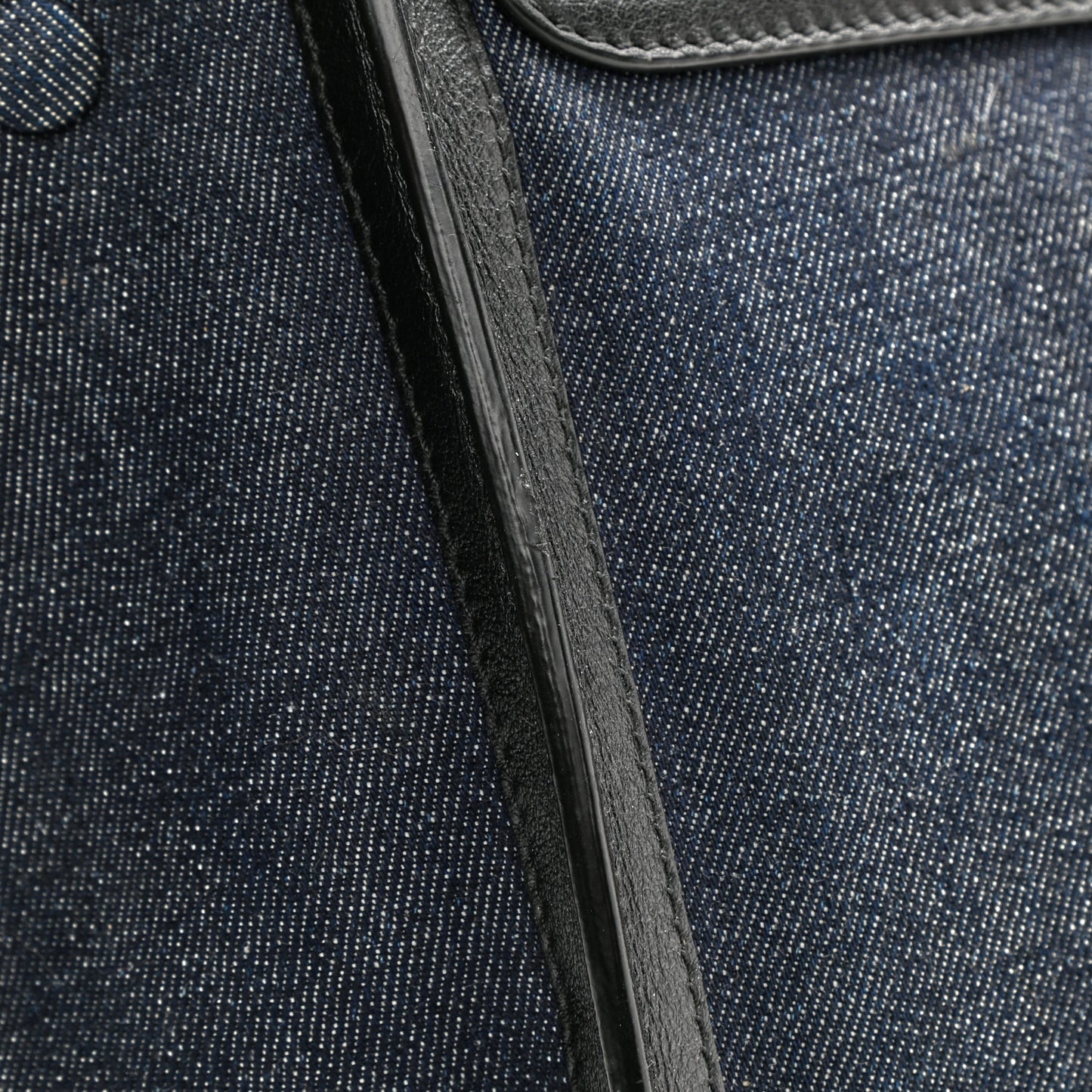Smooth Calfskin Denim Medium Trapeze Blue