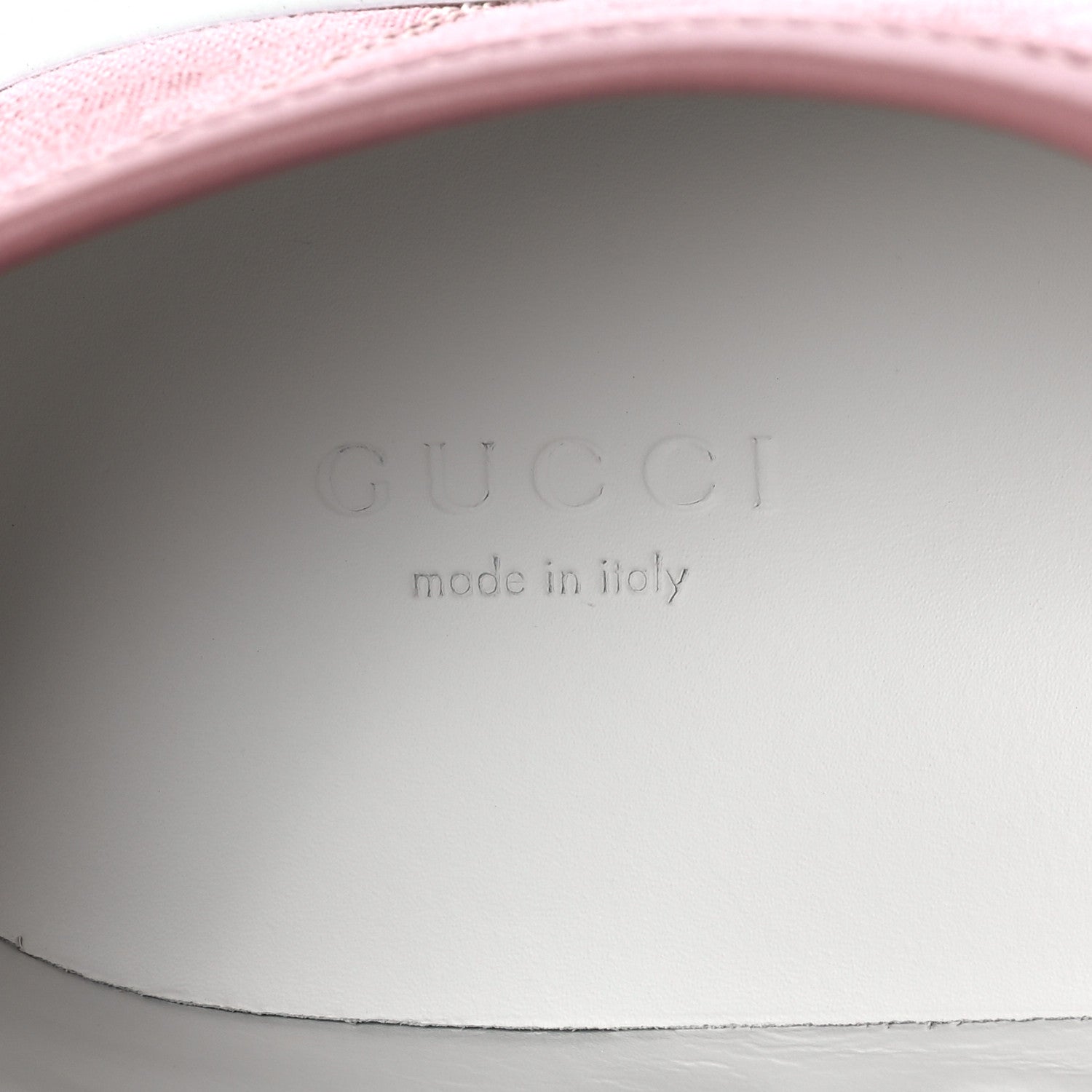 Gucci GG Monogram Calfskin Womens Low Top Sneakers 39 Pink Soft Pink 7 of 7