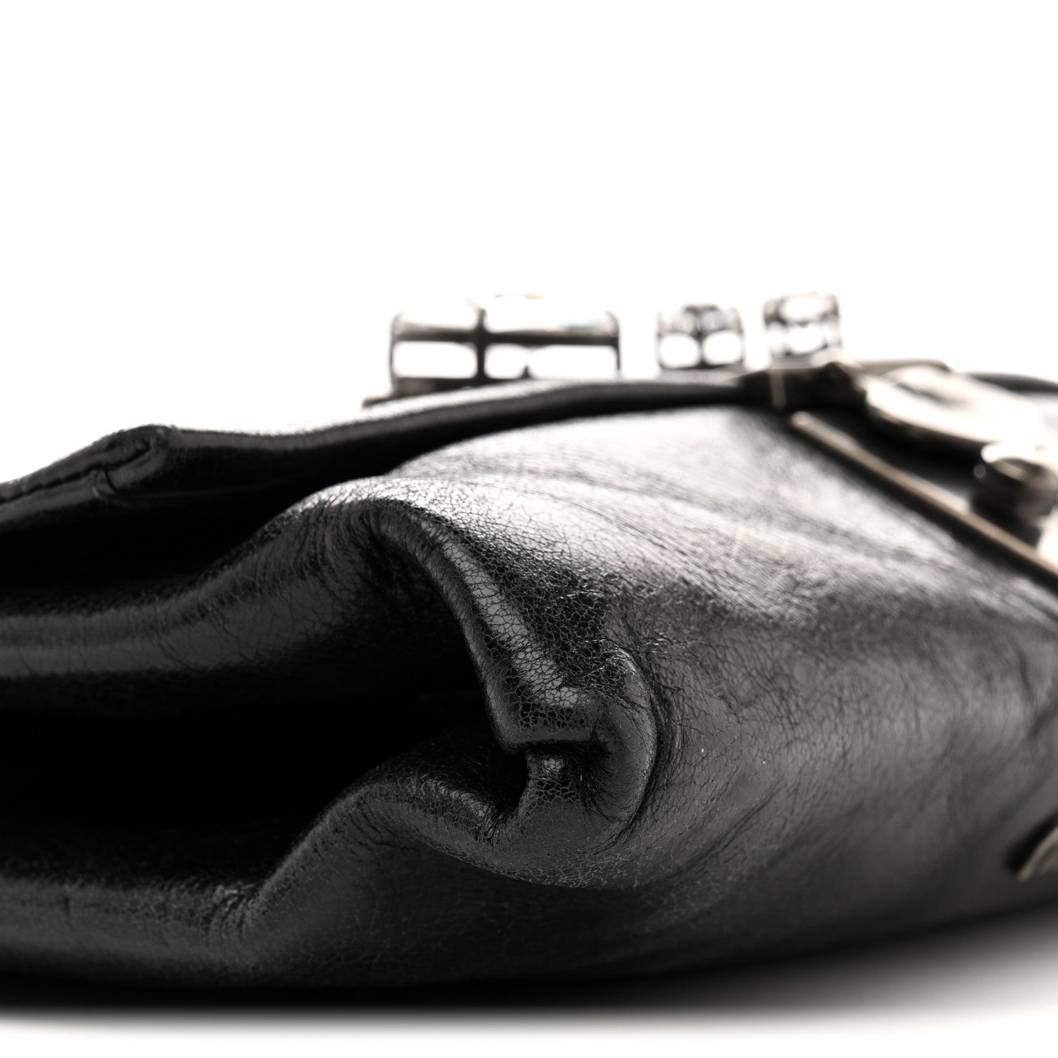 Miu Miu Vitello Shine Crystal Shoulder Bag Black 9 of 16