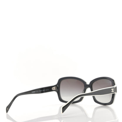 Chanel Acetate CC Logo Sunglasses 5143 Black White 4 of 8