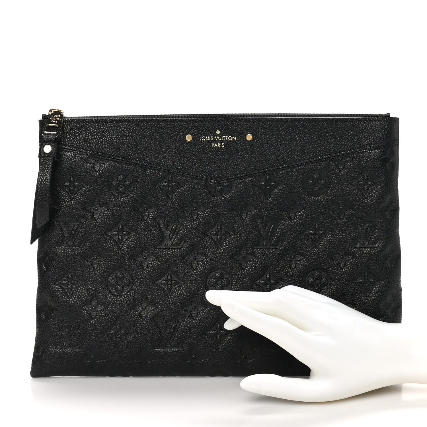Louis Vuitton Empreinte Daily Pouch Black 2 of 8