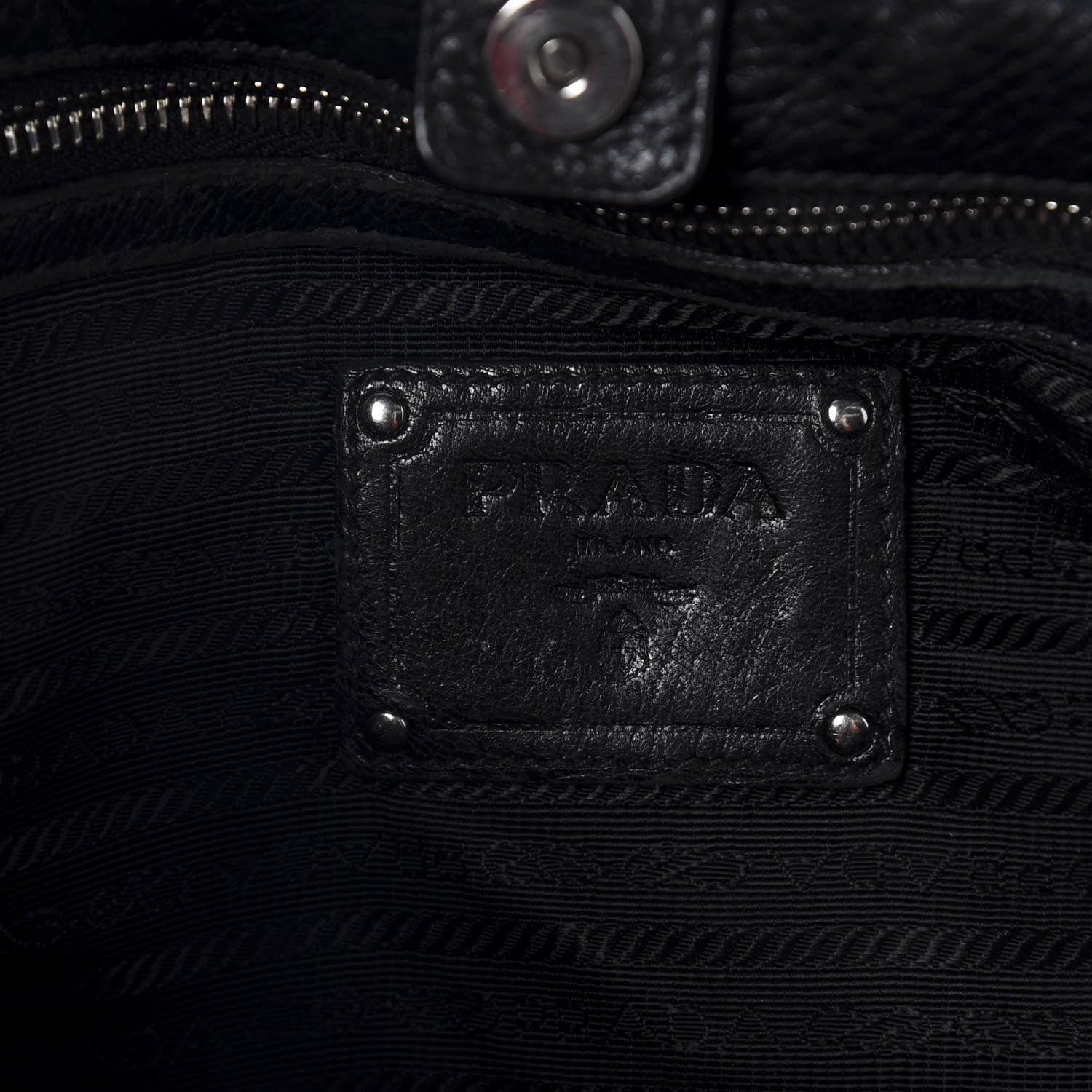 Prada Cervo Antik Bauletto Black 9 of 10