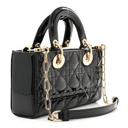Christian Dior Patent Cannage Small Lady D-Joy Black 3 of 9