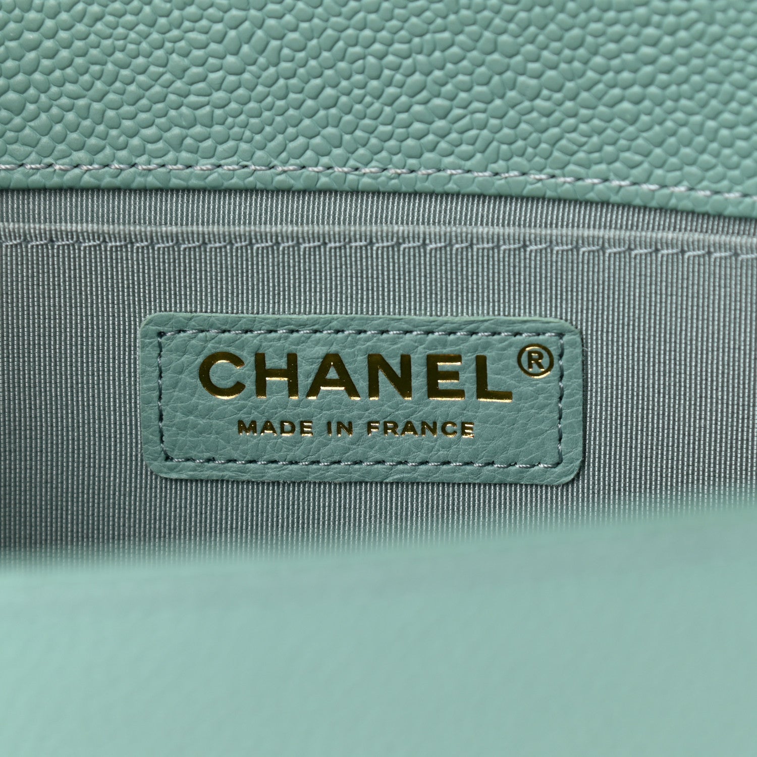 Chanel Caviar Quilted Medium Boy Flap Light Blue 6 of 15