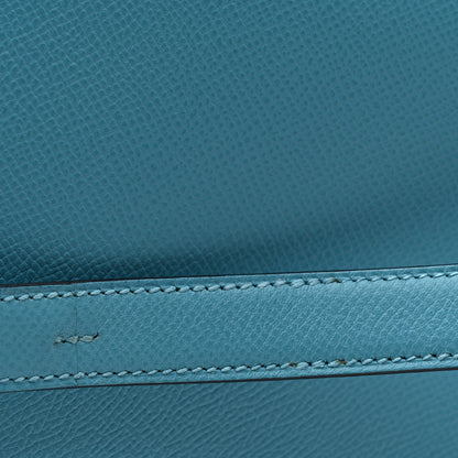 Hermes Epsom Enamel Constance 24 Bleu Du Nord Rouge 12 of 13