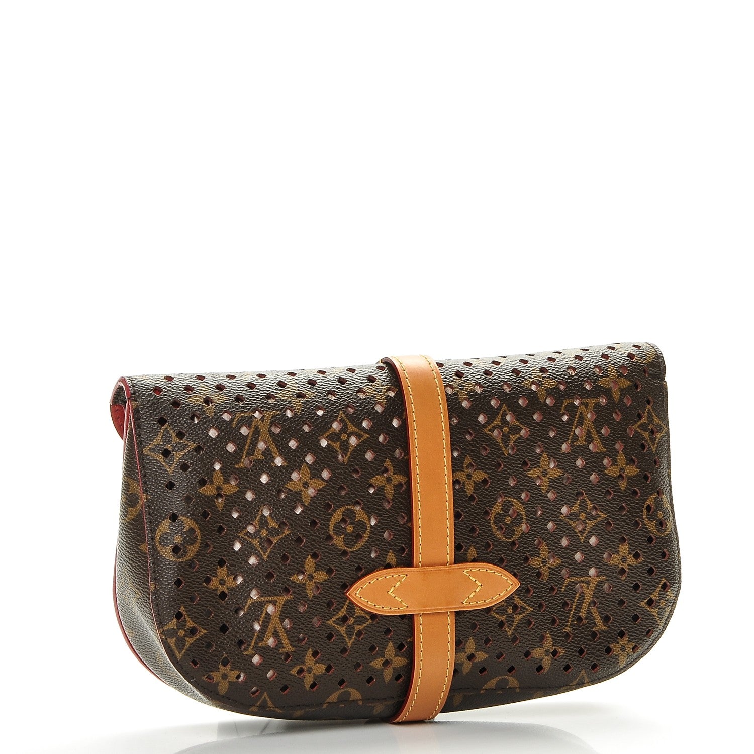 Louis Vuitton Monogram SC Flore Clutch Saumur Corail 2 of 10