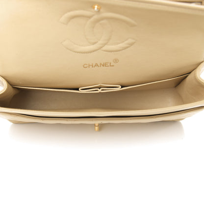 Chanel Lambskin Quilted Medium Double Flap Beige 6 of 12