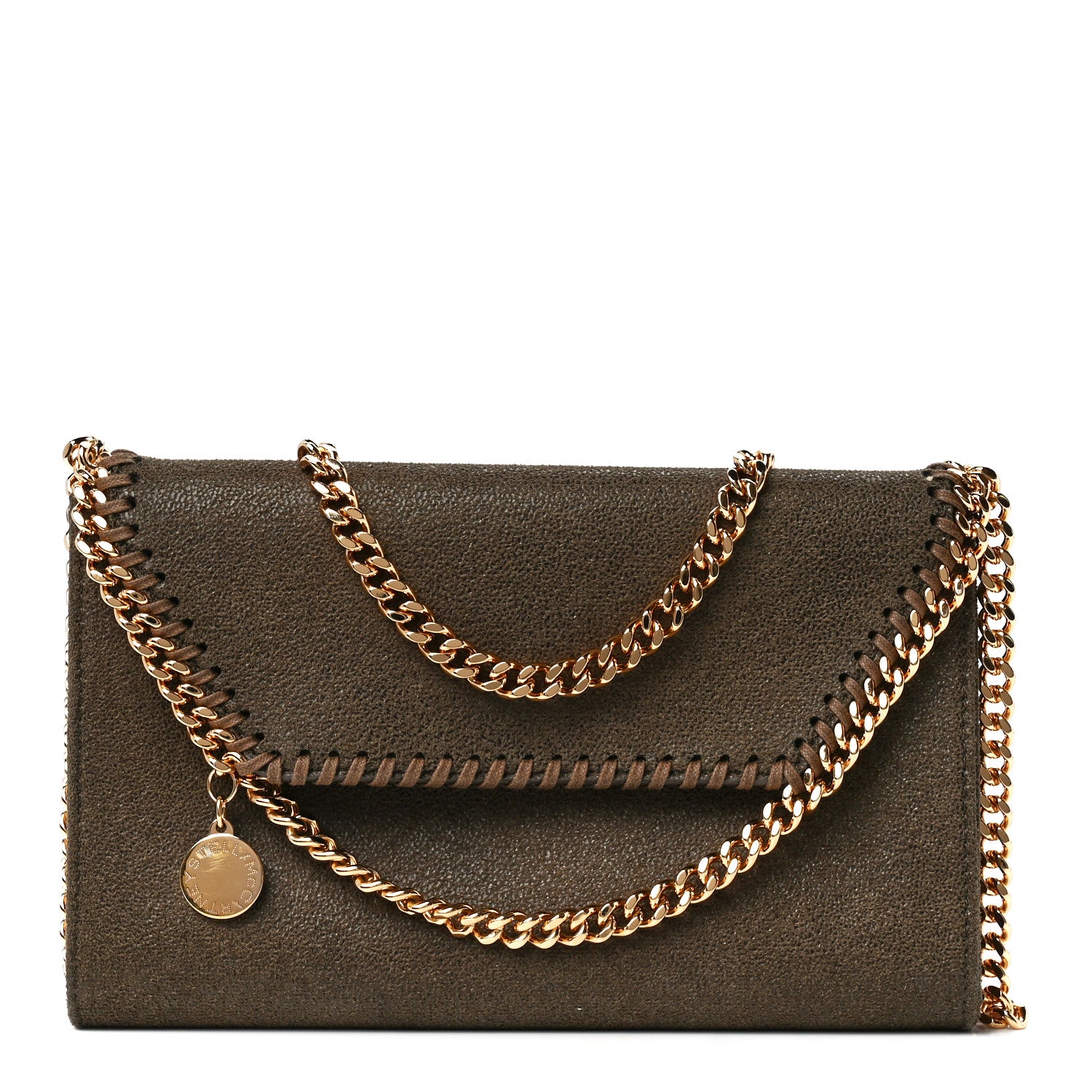 Stella McCartney Shaggy Deer Mini Falabella Crossbody Bag Brown 1 of 11