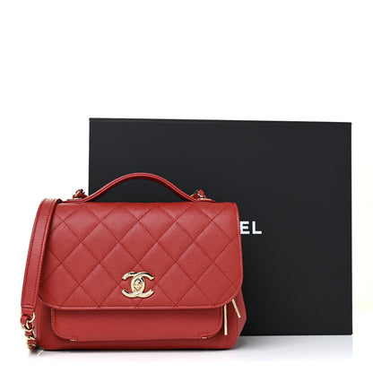Chanel Caviar Quilted Medium Business Affinity Flap Red 12 of 12