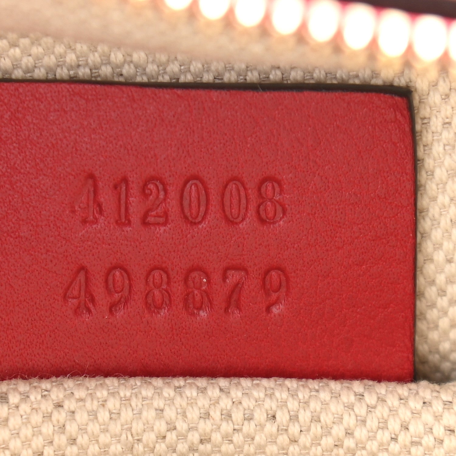 Gucci Monogram GG Supreme Web Small Webby Bee Shoulder Red 7 of 11