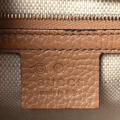 Gucci Pebbled Calfskin Medium Soho Flap Crossbody Camelia 5 of 8