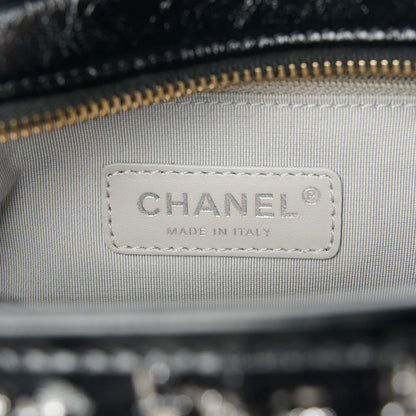 Chanel Tweed Calfskin Small Gabrielle Hobo Black Silver Ecru 6 of 10