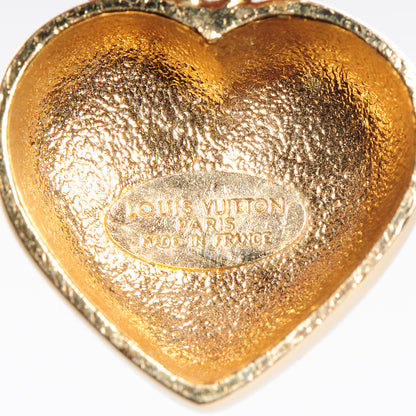 Louis Vuitton Fraises Strawberry Heart Earrings 4 of 5