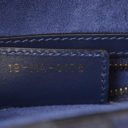 Christian Dior Calfskin Saddle Bag Indigo Blue 7 of 10