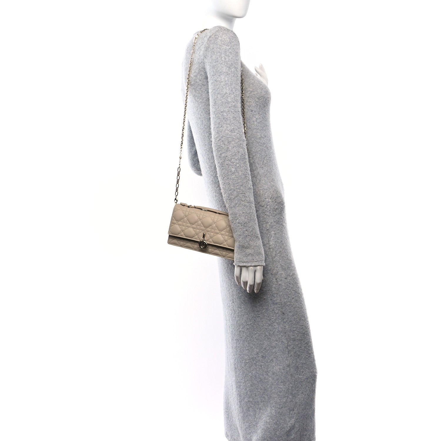 Christian Dior Lambskin Cannage Mini My Dior Bag Sand 2 of 11
