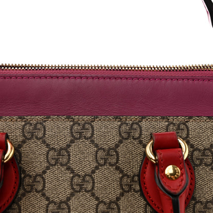 Gucci GG Supreme Monogram Mini Zip Top Tote Beige Dry Rose 17 of 18