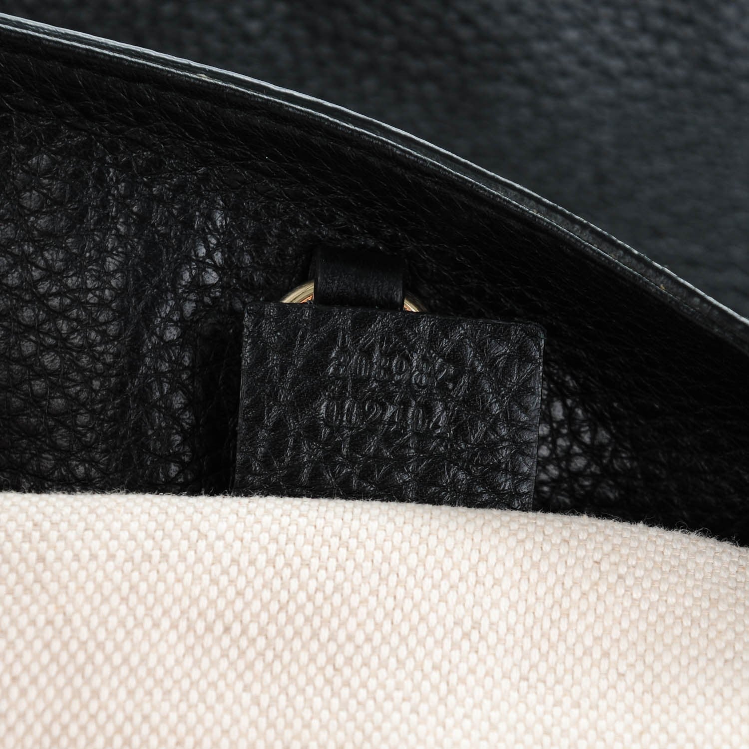 Gucci Pebbled Calfskin Medium Soho Chain Shoulder Bag Black 7 of 7