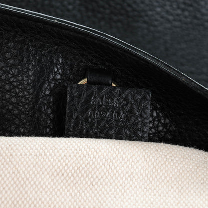 Gucci Pebbled Calfskin Medium Soho Chain Shoulder Bag Black 7 of 7