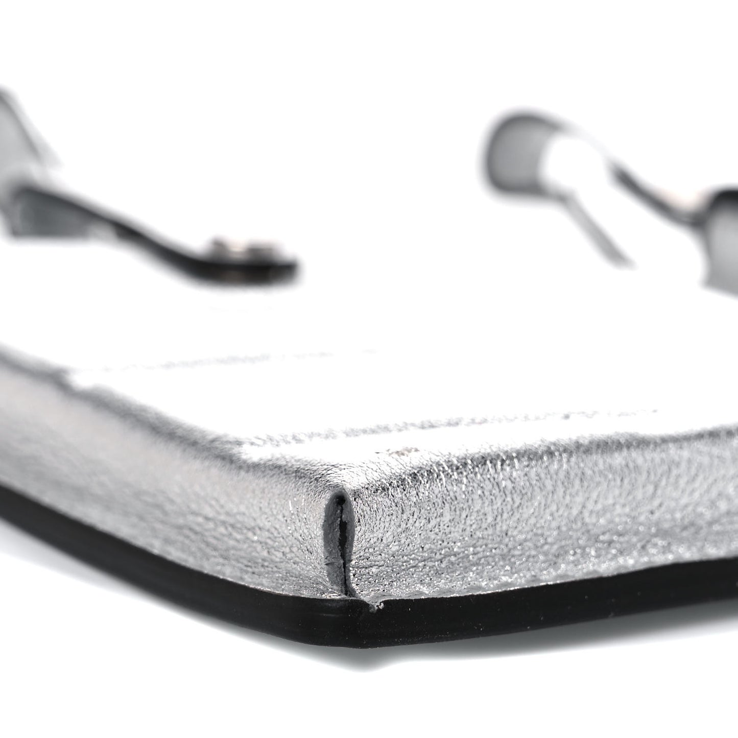 Vitello Catalan Mirror Multi Accessory Belt Argento