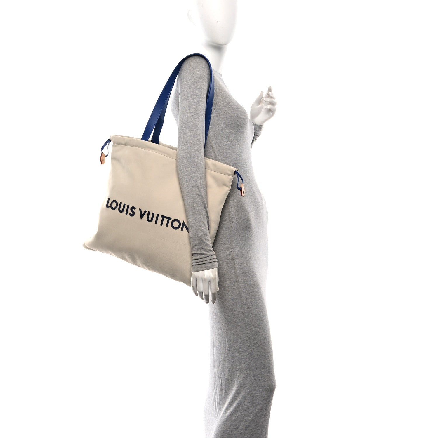 Louis Vuitton Nubuck Dust Bag Tote Ecru White 2 of 9