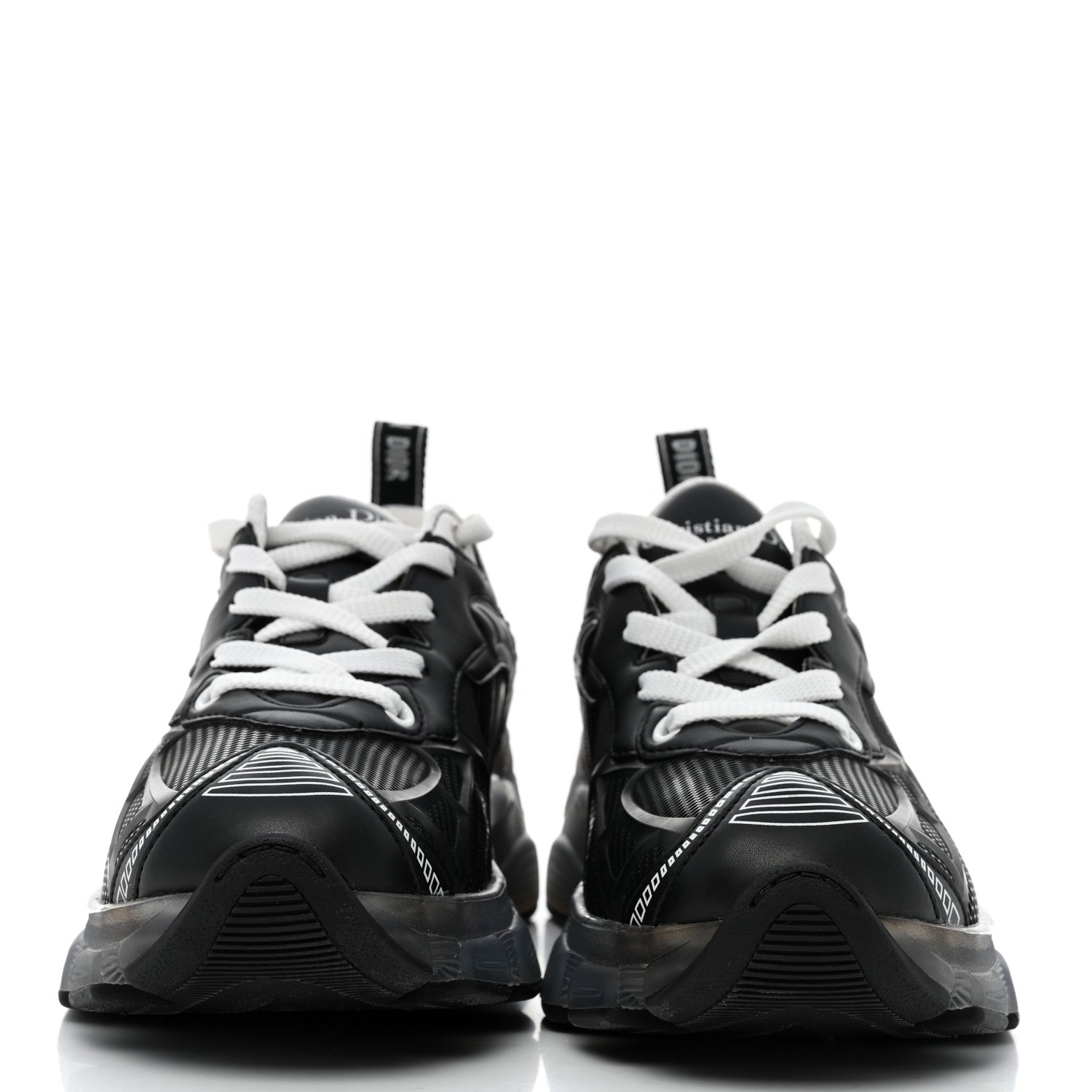 Christian Dior Matte Technical Fabric Mesh Dior Vibe Sneakers 37 Black 2 of 10