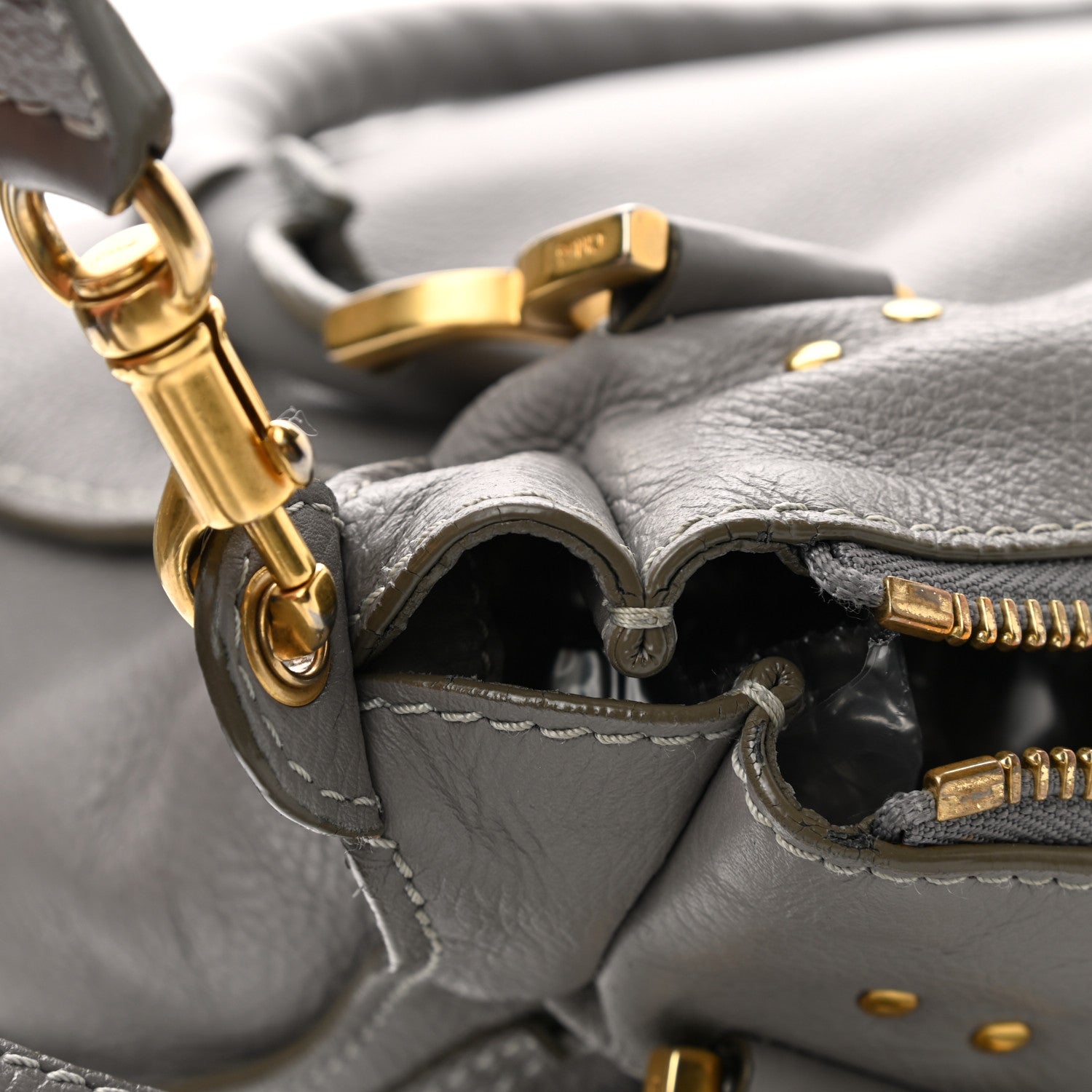Chloe Calfskin Medium Marcie Satchel Cashmere Grey 11 of 15