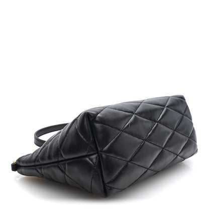 Saint Laurent LAURENT Lambskin Quilted Gaby Zipped Shoulder Bag Black 4 of 9