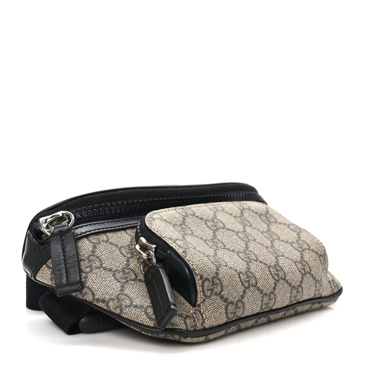 GG Supreme Monogram Belt Bag Black