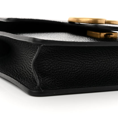 Gucci Knight Calfskin Small GG Marmont Chain Handle Bag Black 9 of 12