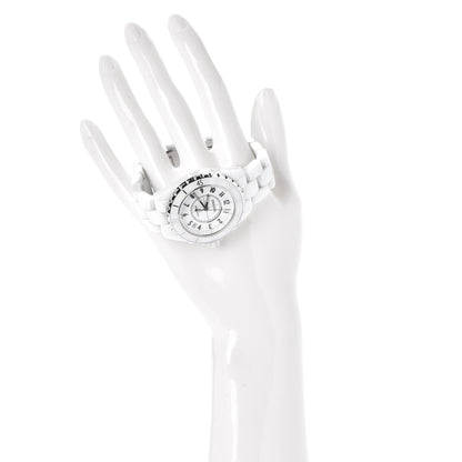 Chanel Stainless Steel Ceramic 38mm J12 Automatic Watch White 2 of 7