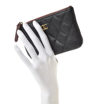 Chanel Caviar Quilted Small Cosmetic Case Black 2 of 7