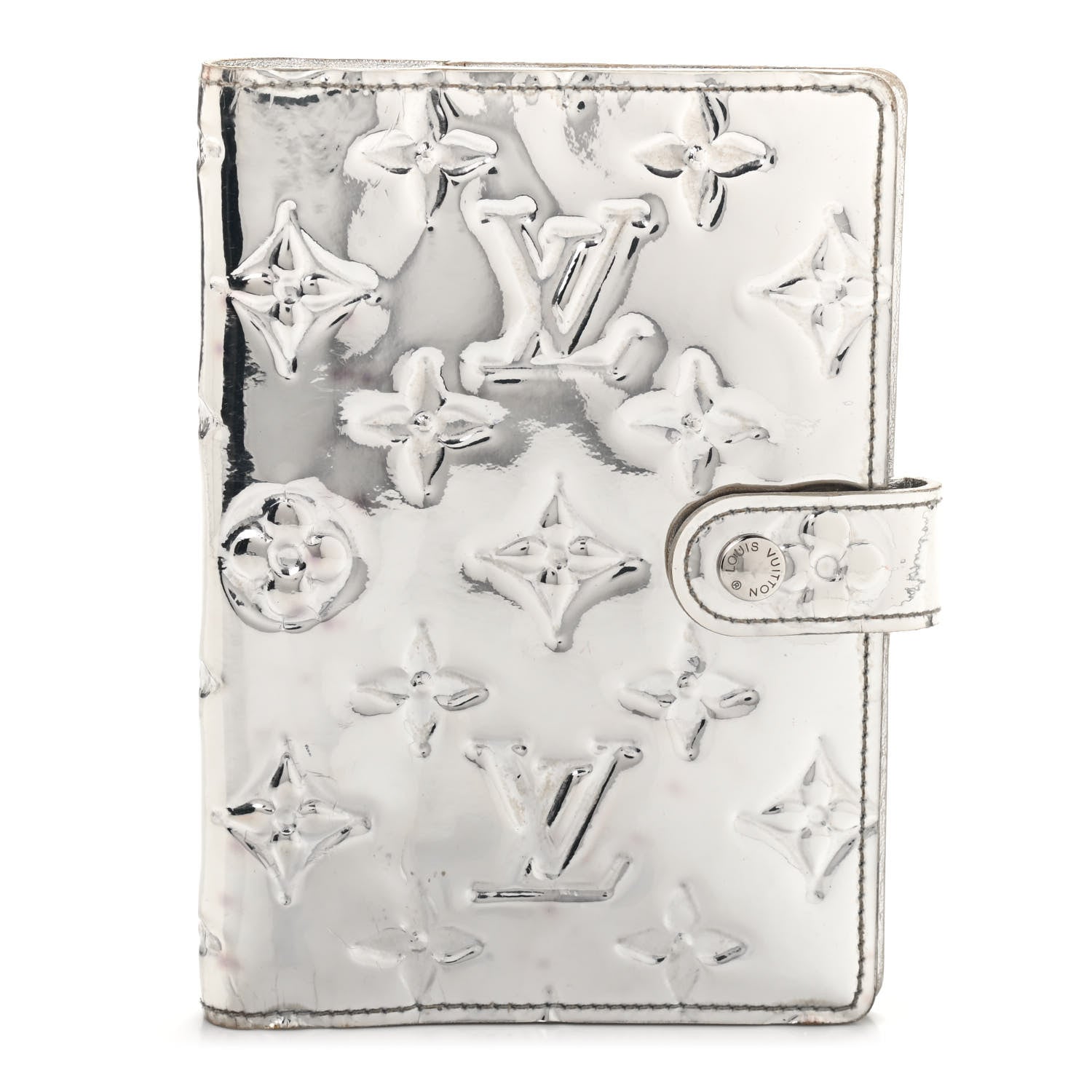 Louis Vuitton Monogram Miroir Small Ring Agenda Silver 1 of 13