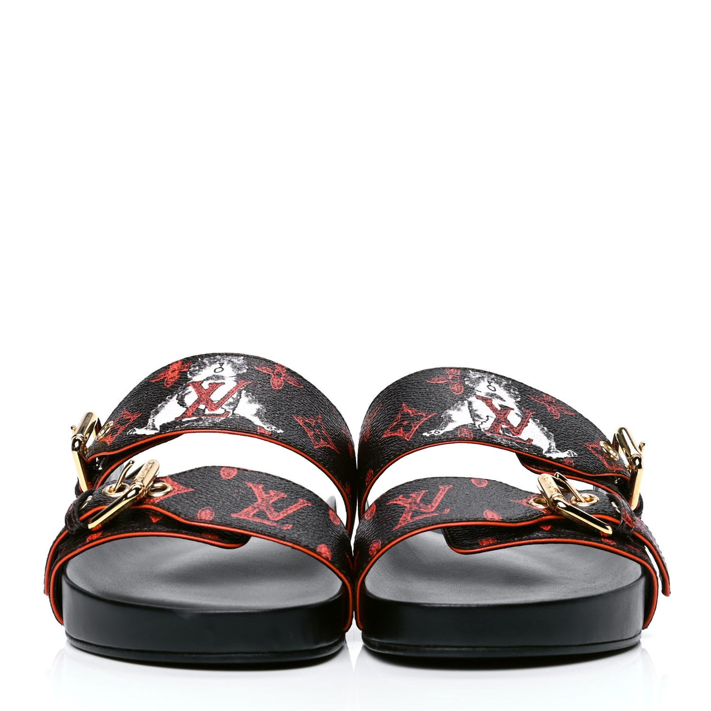 Catogram Bom Dia Flat Mule 38 Black Marron